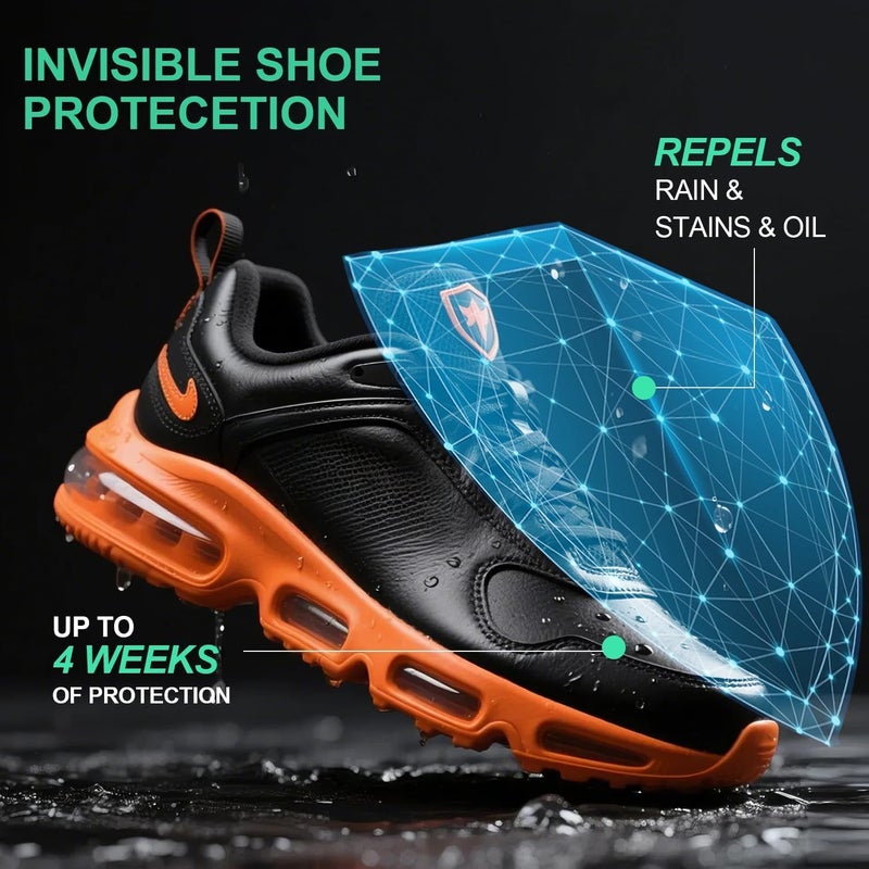 Kakalsa Suede Protector Spray, 10.15 OZ Shoe Protector Spray - Shoe Spray Protectant, Rain & Stain Water Repellent Spray for Shoes, Nano Protection for Sneakers, Canvas, Suede, Leather, Boots, Nubuck - Image 3
